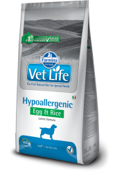 VET LIFE Dog Hypoallergenic Egg&Rice 12kg